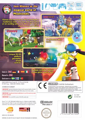 Klonoa box cover back